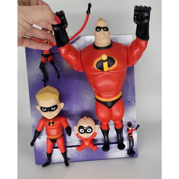 INCREDIBLES 3D TOY POP Artwork Original Mixed Media Art INTERACTIVE Unique - Picture 10 of 12